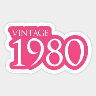 Vintage 1980 Sticker